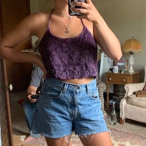 hippie girl halter top